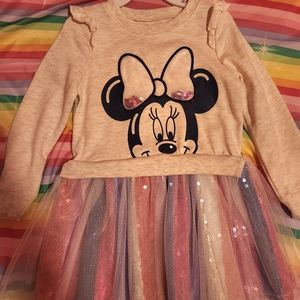 Disney minnie sweater dress 3T,  Minnie sweater hoodie 2T bundle